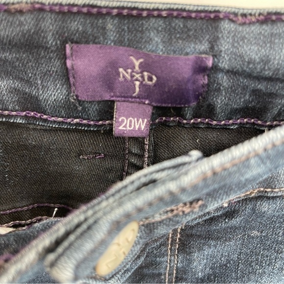 NYDJ Not Your Daughters Straight Jeans Lift Tuck Womens Plus Size 20W Dark Wash - Picture 5 of 9